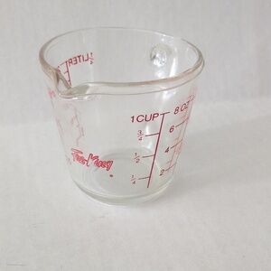 Fire King Measuring Cup 8oz/250ml Glass #496